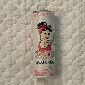 20 ounce insulated breast cancer tumbler